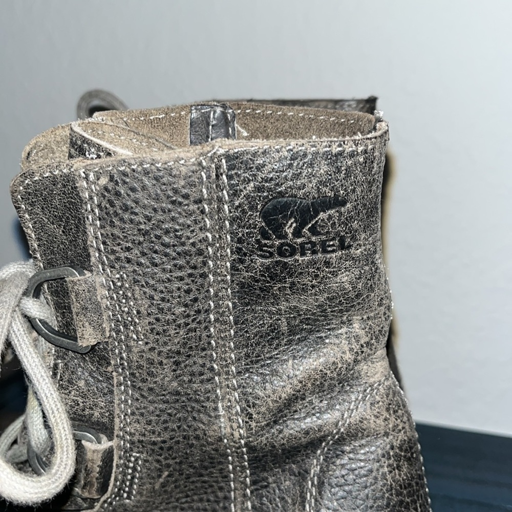 Sorel Joan of Arc Wedge II Boots Quarry Size 8.5 - Picture 11 of 12